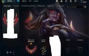 Conta Grão-Mestre - Para fazer de main - 400 skins