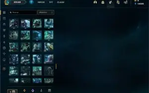 Conta Grão-Mestre - Para fazer de main - 400 skins