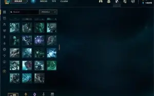 Conta Grão-Mestre - Para fazer de main - 400 skins