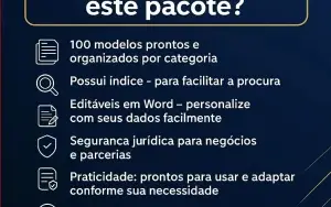 100 Modelos Contratos + 1.600 Cartas Comerciais E Pessoais