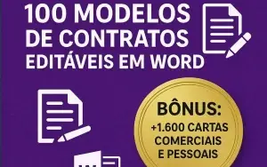 100 Modelos Contratos + 1.600 Cartas Comerciais E Pessoais
