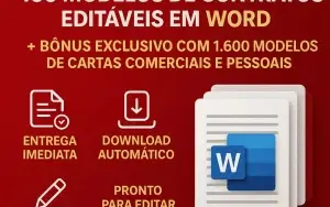 100 Modelos Contratos + 1.600 Cartas Comerciais E Pessoais