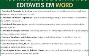 100 Modelos Contratos + 1.600 Cartas Comerciais E Pessoais