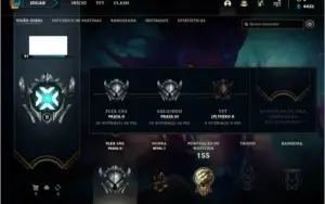 Conta prata 3 com 14 skins e 46 champs