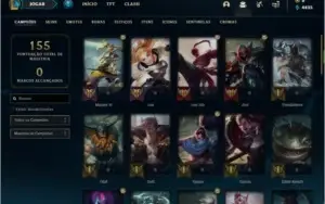 Conta prata 3 com 14 skins e 46 champs