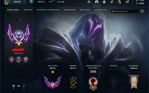 Conta LOL Diamante 1 500+ skins