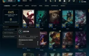 Unranked com TODOS os champs e 197 Skins ( MAIN SUP )
