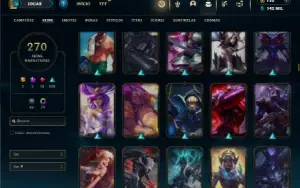 Esmeralda 4 com TODOS os champs e 270 Skins (SUP / JG / TOP)