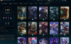 Conta Lol  full acesso  359 Rp - 149 Skins - Lv 403