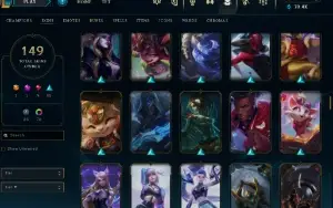 Conta Lol  full acesso  359 Rp - 149 Skins - Lv 403