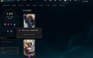 Conta Lol  full acesso  359 Rp - 149 Skins - Lv 403