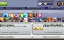 Conta cv 10 de clash of clans