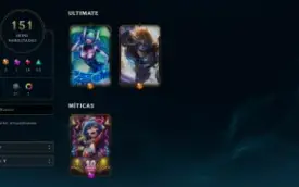 Conta League of Legends 151 Skins Full Acesso Unranked