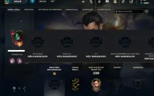 Conta Unranked com 80 Champs e 68 Skins