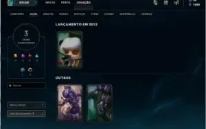 Vendo conta Plat4 3 skins