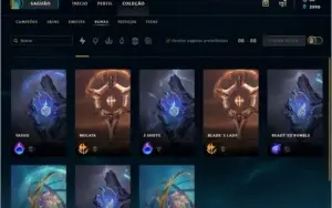 Conta League of Legends plat 5 todo os Champs e 56 Skins