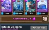 Conta Clash Royale--4 Lendarias--Xp9--arena 10