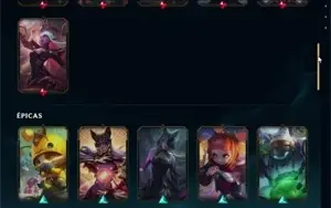 Conta League of legends com várias skins