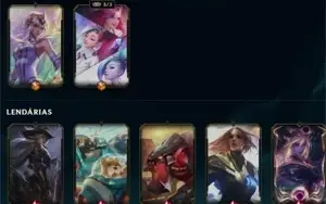 Conta League of legends com várias skins