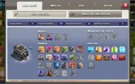 Clash of Clans CV 9 quase Full, muito barato