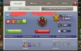 Clash of Clans CV 9 quase Full, muito barato