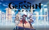 Conta Genshin Impact AR 7 com Ganyu, Mona e Jean