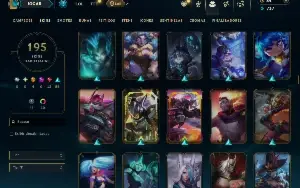 Prata 3 com 130 Champs e 195 Skins ( SUP / ADC )