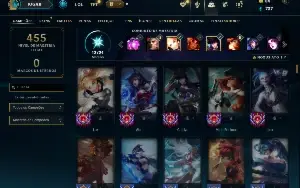 Prata 3 com 130 Champs e 195 Skins ( SUP / ADC )