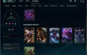 Conta Prata Vários Champse Skins