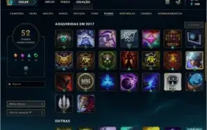 Conta Prata Vários Champse Skins