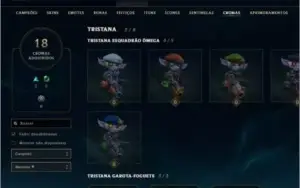 Conta League Of Legends Platina 3 275 skins