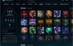 Conta League Of Legends Platina 3 275 skins