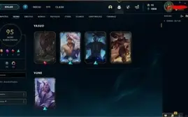 Conta LoL lvl 237, 95 skins,main yasuo 23 chromas