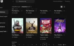 Conta Epic Games com GTA 5, The Witcher 3 e muitos jogos