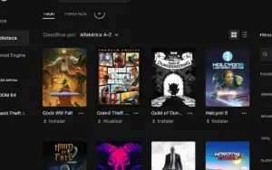 Conta Epic Games com GTA 5, The Witcher 3 e muitos jogos
