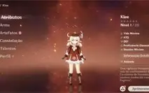 ✨GENSHIN IMPACT CONTA COM KLEE+QIQ  AR10 ✨