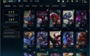 Conta prata 1 com 146 champs e 141 skins + 415k de Yasuo