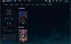 Conta prata 1 com 146 champs e 141 skins + 415k de Yasuo