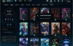 Conta prata 1 com 146 champs e 141 skins + 415k de Yasuo