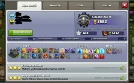 CONTA CLASH OF CLANS CV9 95% FULL