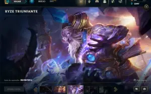 Ouro 2 com TODOS os champs e 108 Skins + 7 Vitoriosas + Rara