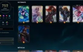 Conta de League of Legends (lol) com 752 skins LVL 454