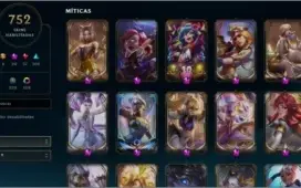 Conta de League of Legends (lol) com 752 skins LVL 454