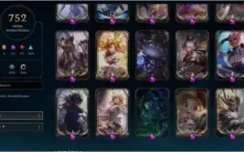 Conta de League of Legends (lol) com 752 skins LVL 454