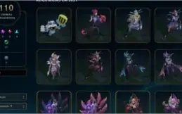 Conta de League of Legends (lol) com 752 skins LVL 454