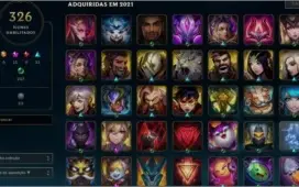 Conta de League of Legends (lol) com 752 skins LVL 454