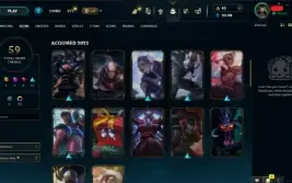 CONTA LV 260 - EX MESTRE - COM 59 SKINS- SEM RISCO DE BAN