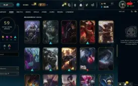 CONTA LV 260 - EX MESTRE - COM 59 SKINS- SEM RISCO DE BAN