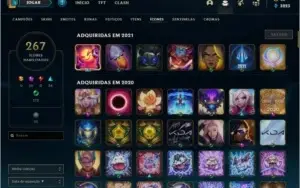 CONTA LOL 431 SKINS - GOLD
