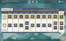 Conta Genshin Ar 45 Diluc, Mona, Qiqi, Jean E 2 Armas 5*